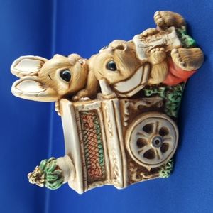 VTG Woodlander Bunnies Figurine, Organ Grinder Street Musicians - 4 …